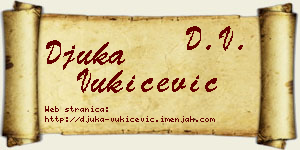 Đuka Vukičević vizit kartica